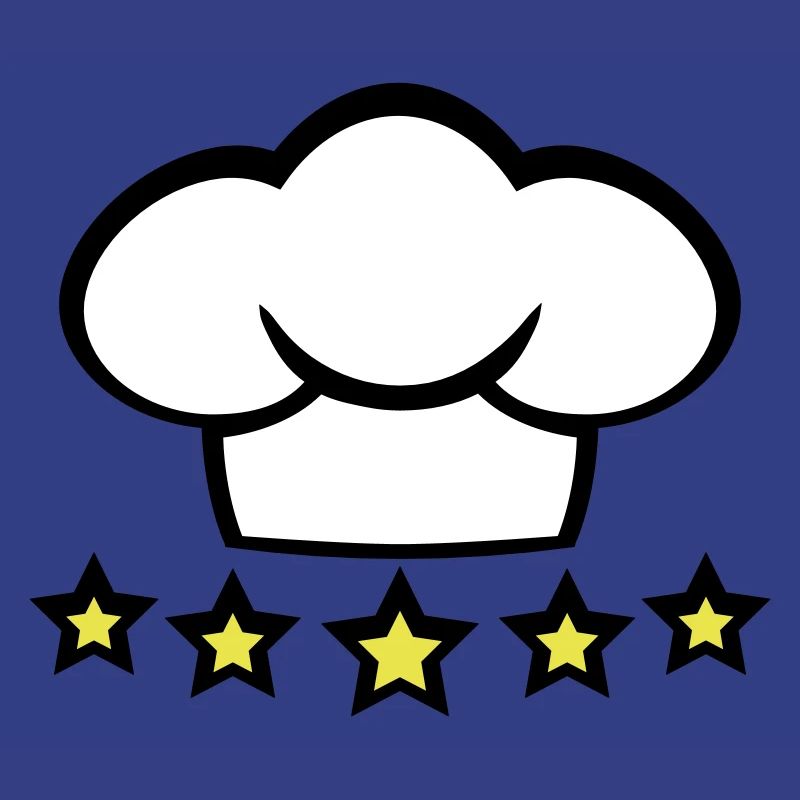 Chef Kitchen Chef's Hat 5 Star Master Cool
