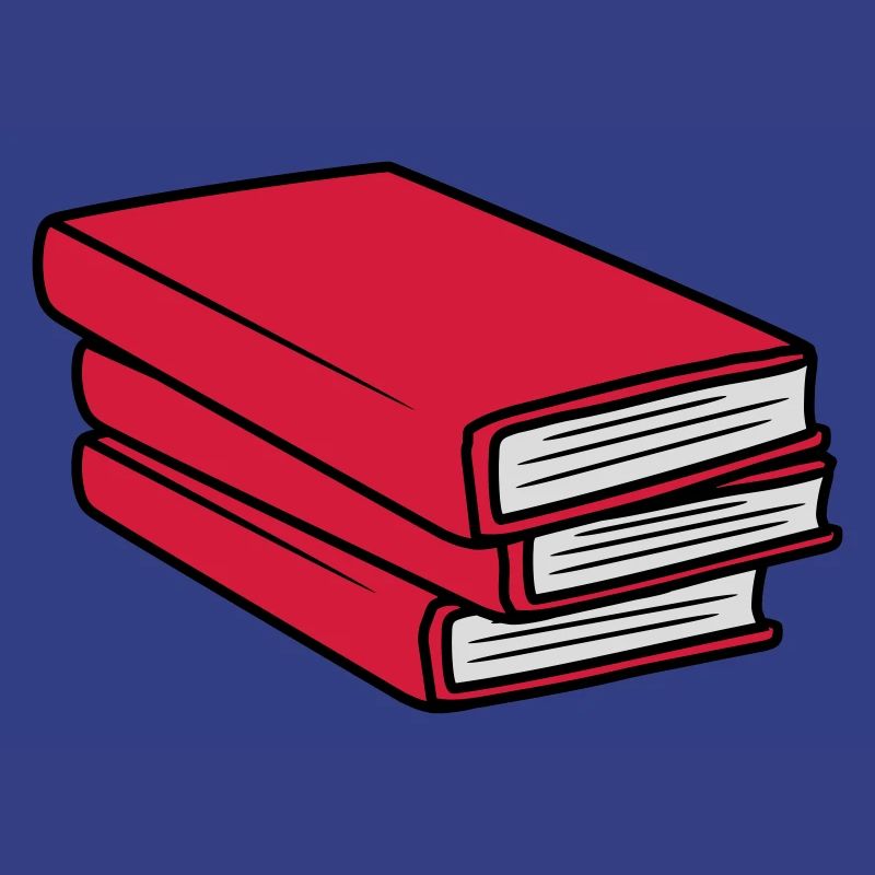3 Books Stack Design