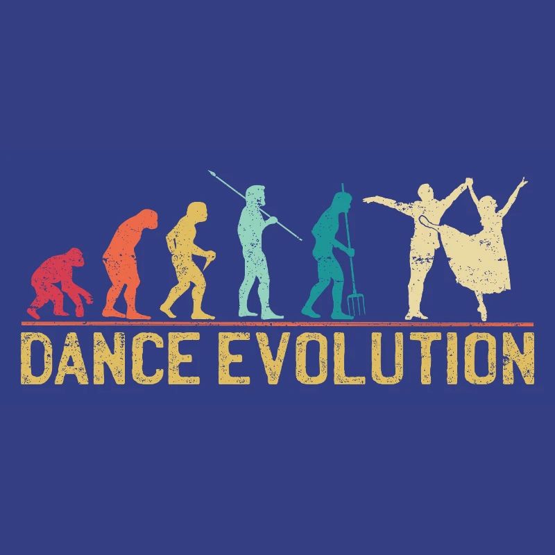 Conception de silhouette d'évolution de la danse