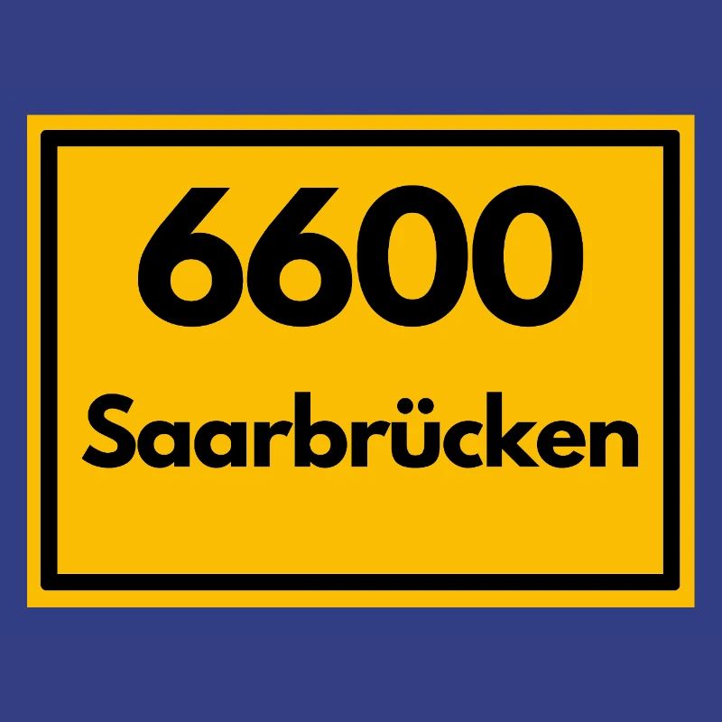 OLD POSTCODE POSTCODE RETRO 6600 SAARBRÜCKEN SAAR