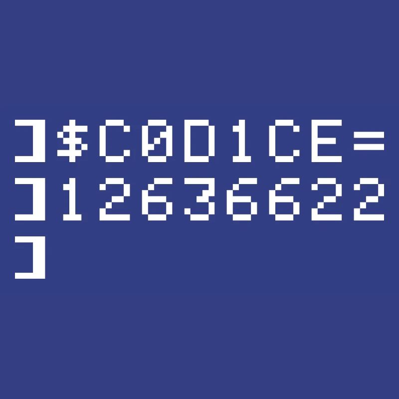 C0D1CE Codice 8-Bit Esadecimal Code Nerd Pix