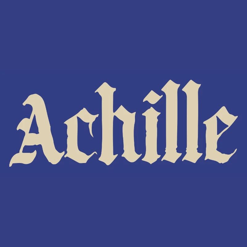 Achille Gothic script