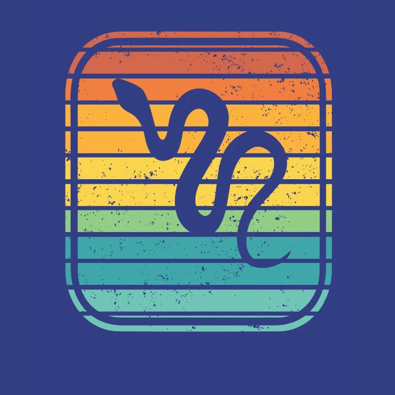 Snake Retro Reptile Python Idée cadeau