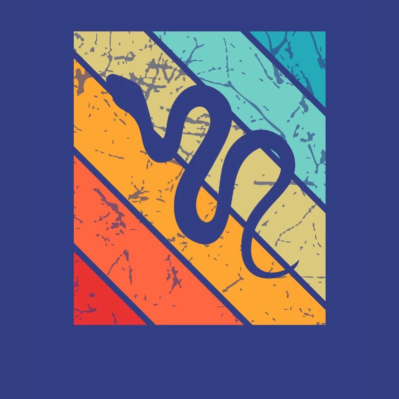 Snake Retro Reptile Python Idée cadeau