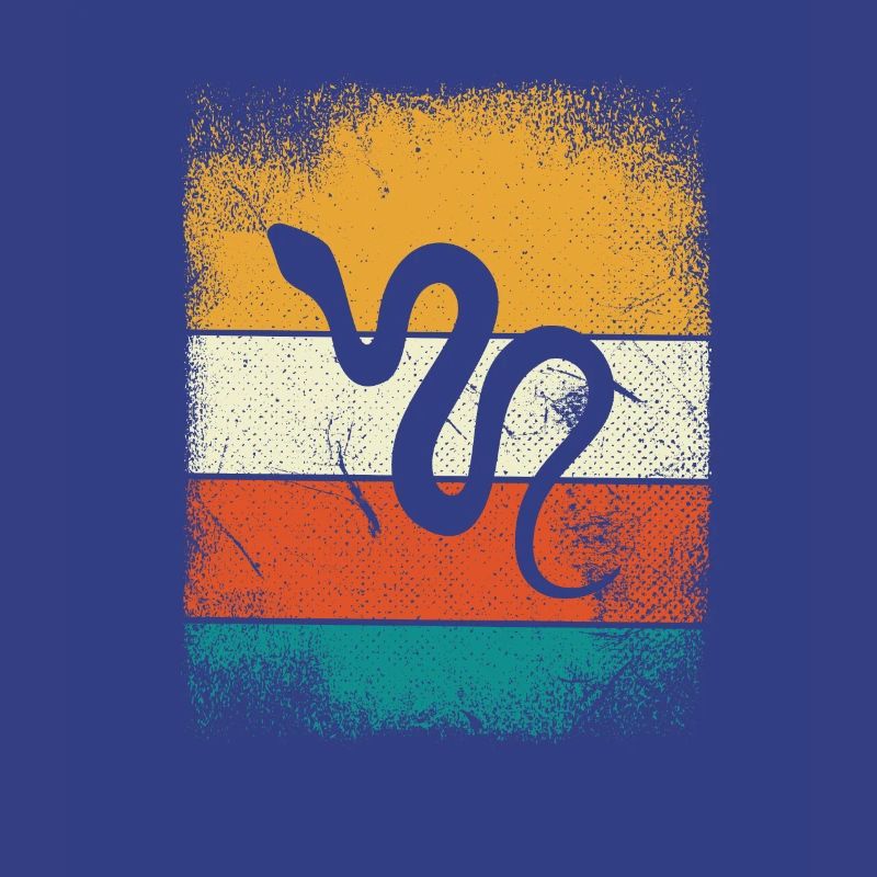 Snake Retro Reptile Python Idée cadeau