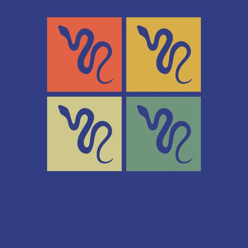 Snake Retro Reptile Python Gift idea