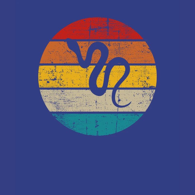 Snake Retro Reptile Python Idée cadeau