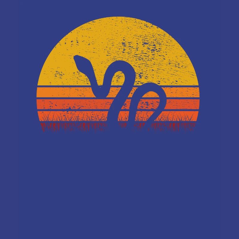 Snake Retro Reptile Python Gift idea