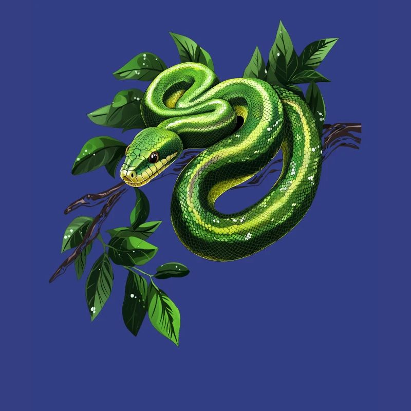 Green Tree Python Snakes Lover Terrarium