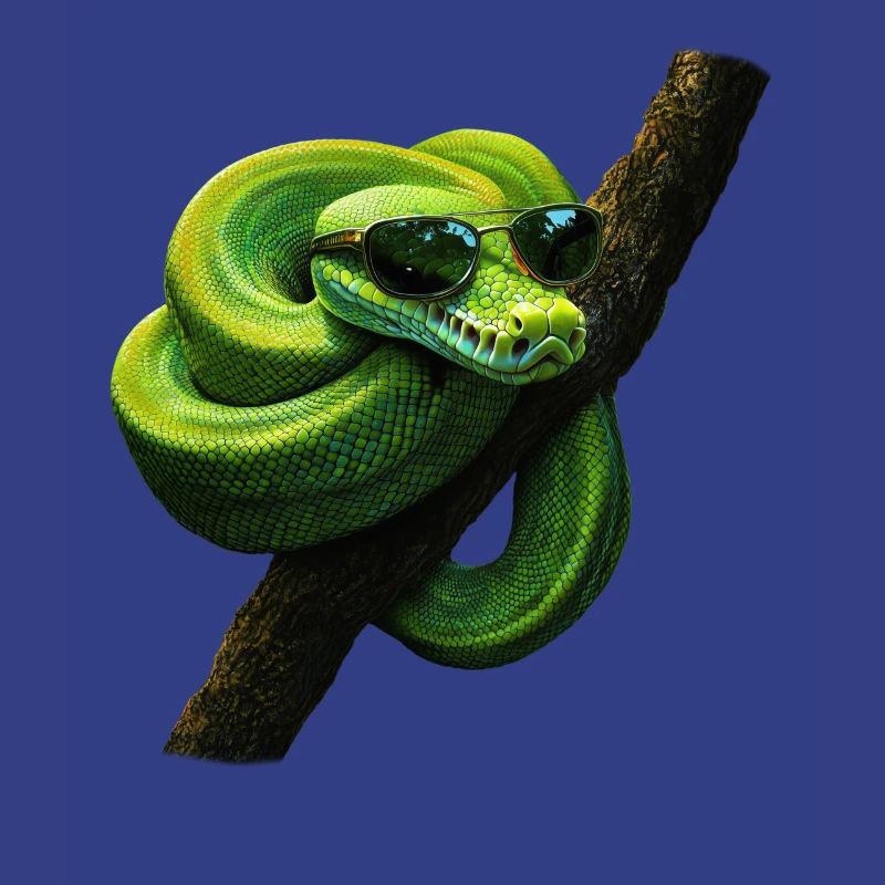 Green Tree Python Snakes Lover Terrarium