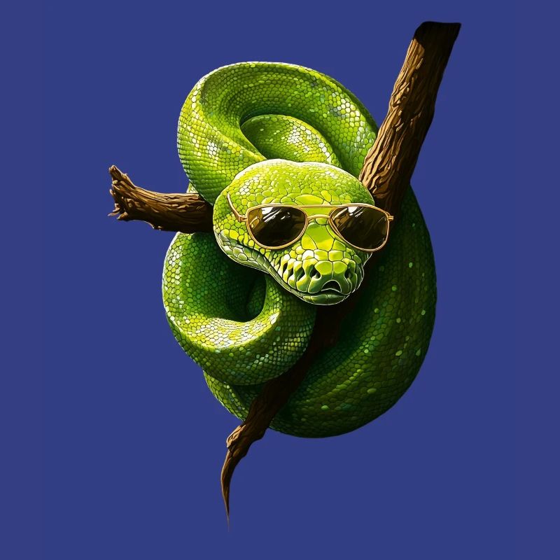 Green Tree Python Snakes Lover Terrarium