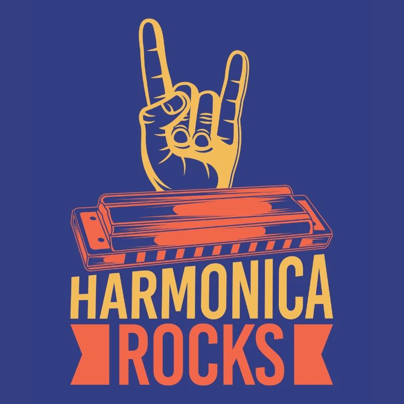 Funny Harmonica Player Rocks Harmonica