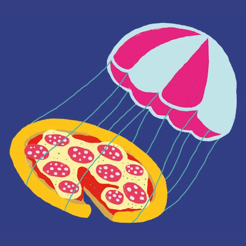 Fliegende Pizza
