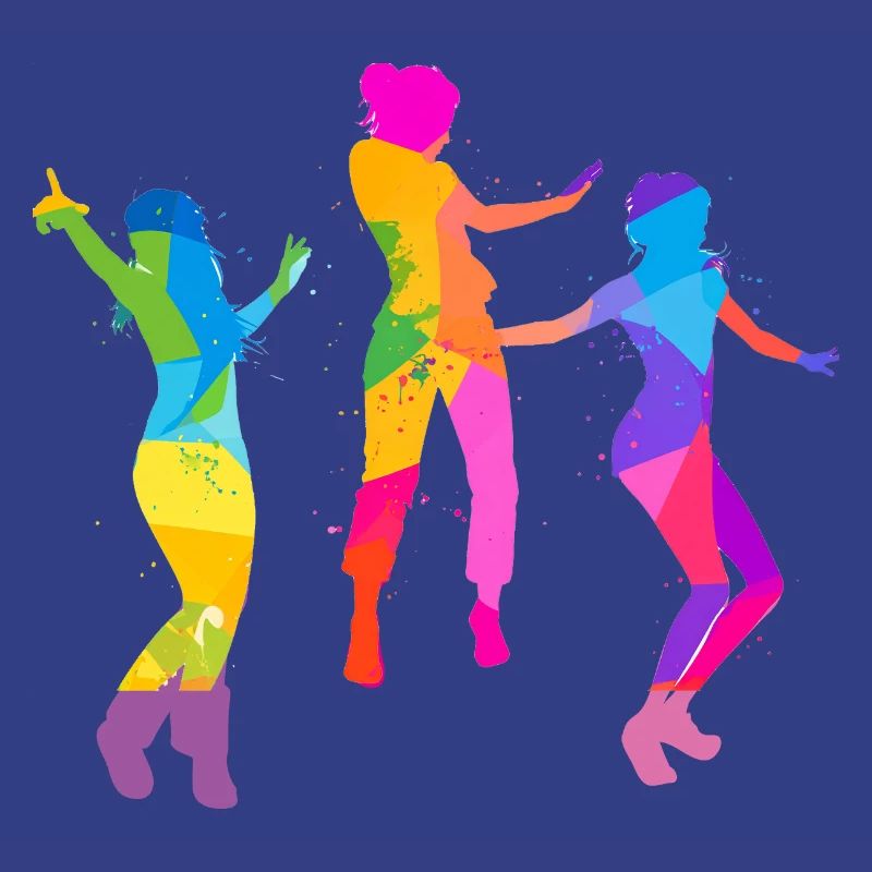 dancer,dance,illustration,colorful,graffiti