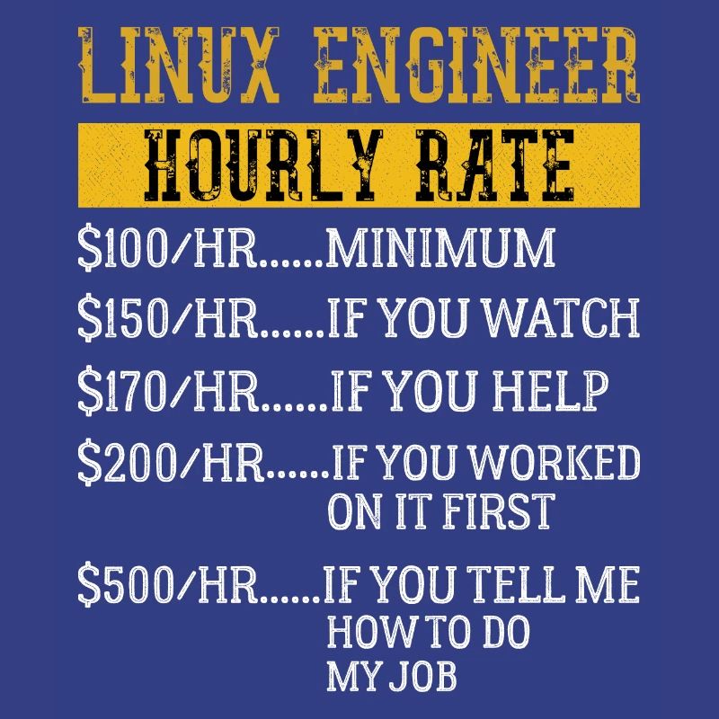 Linux Engineer Hourly Rate Mechanic Labor rate