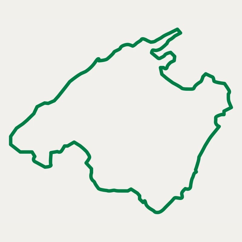 Mallorca Map Outline