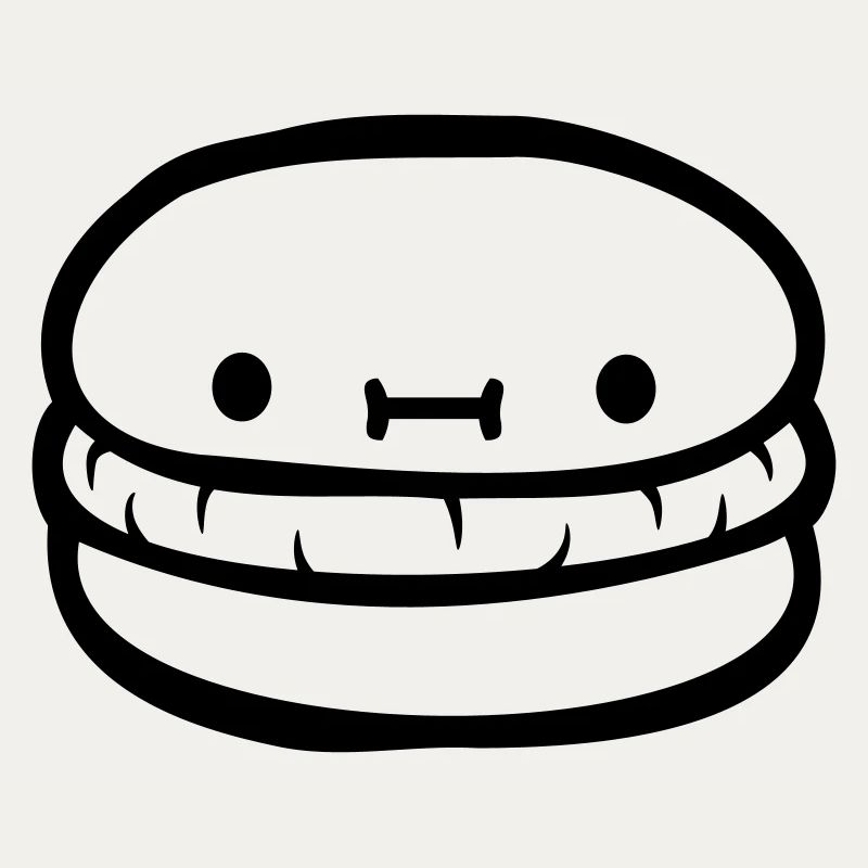 Burger cute face