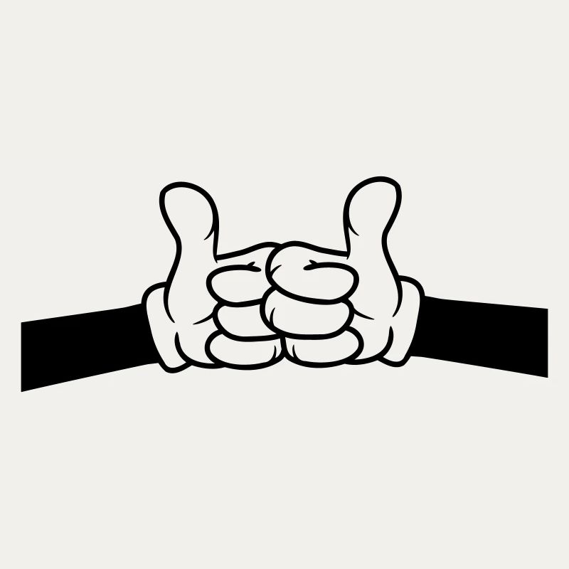 Brofist thumbs up comic