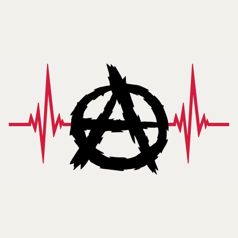Pulse anarchy symbol logo