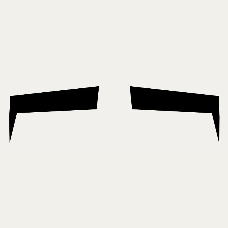 Slits for eyes or Eyebrows background shape
