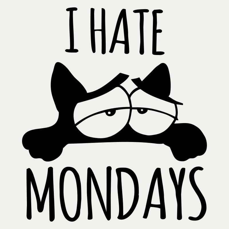 funny sayings work cat monday I hate mondays
