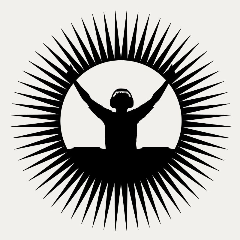 DJ star silhouette