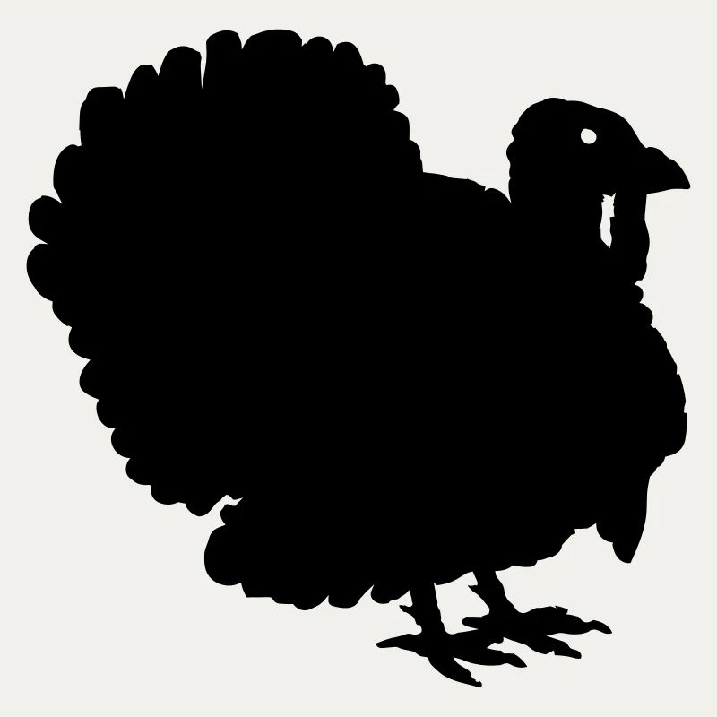 Dinde de Thanksgiving Silhouette