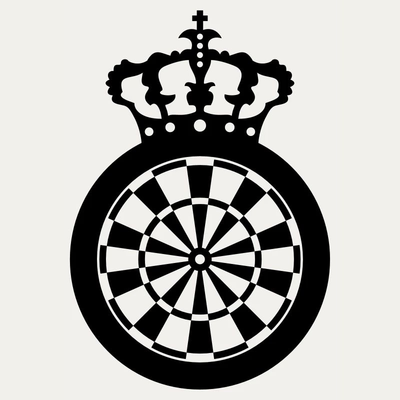Crown dart board