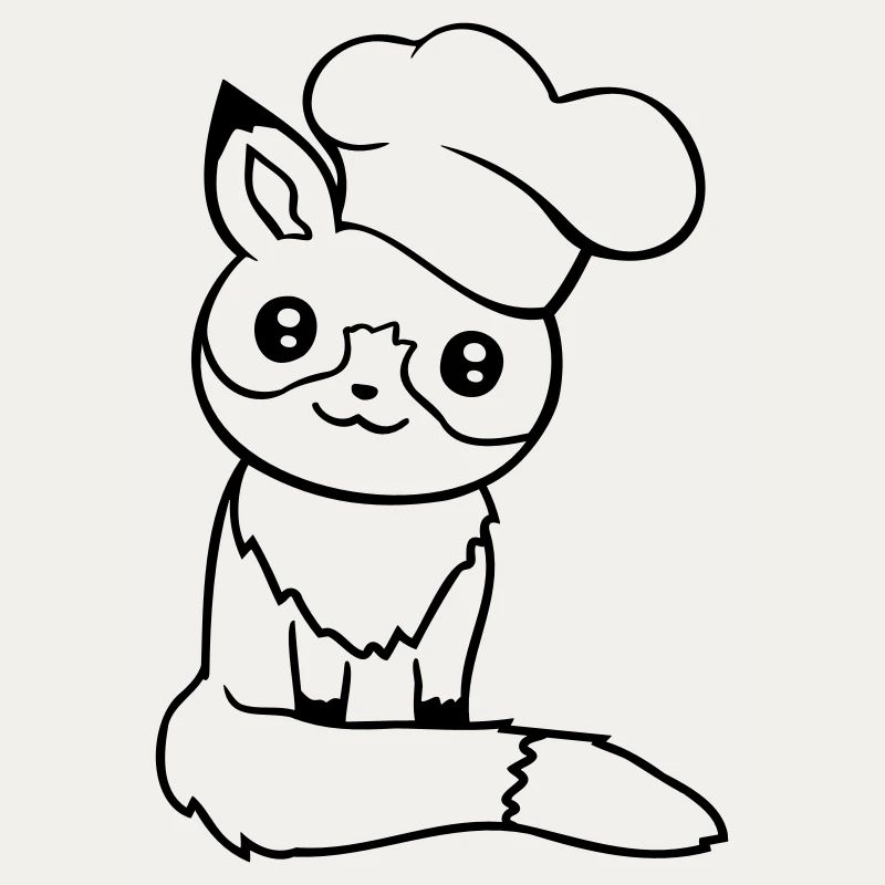 Cappello da chef Fox Chef Cucina Ristorante Cucina