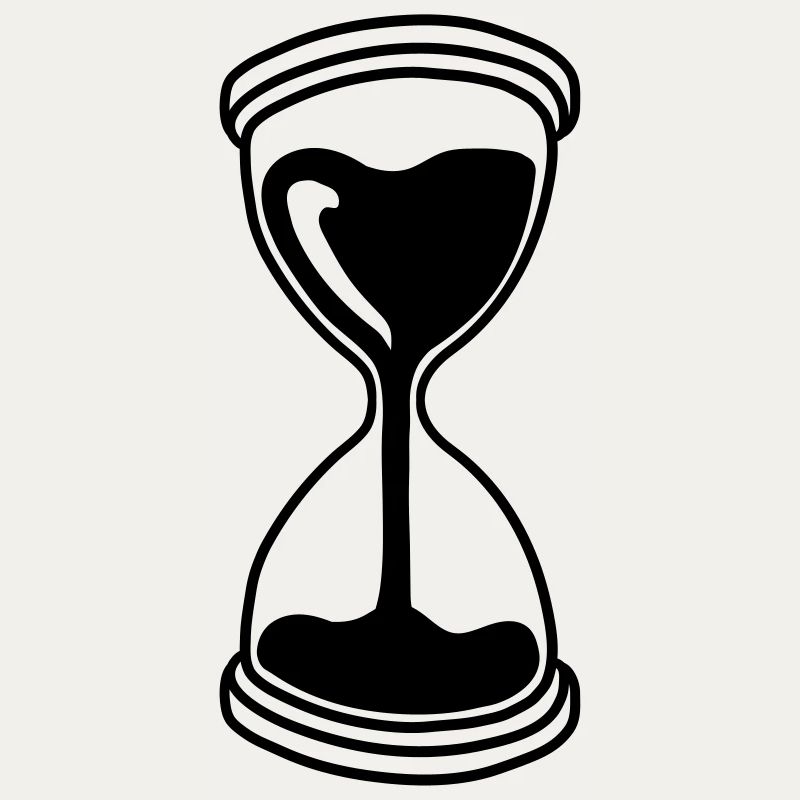 secondes verre sablier temps écoulé indicateur baisse