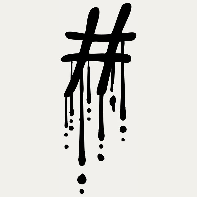 Hashtag Graffiti Drop