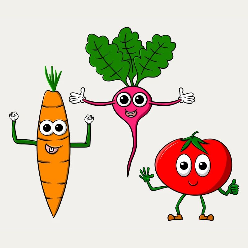 Vegetable course - three cool vegetables