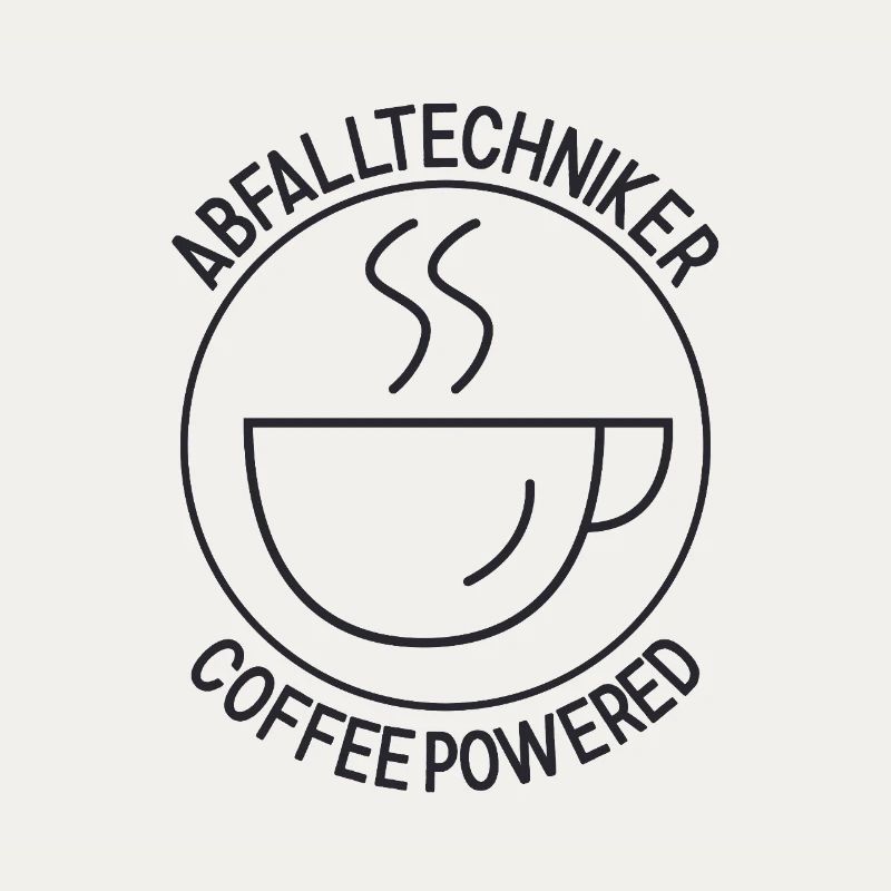 Abfalltechniker Coffee Powered