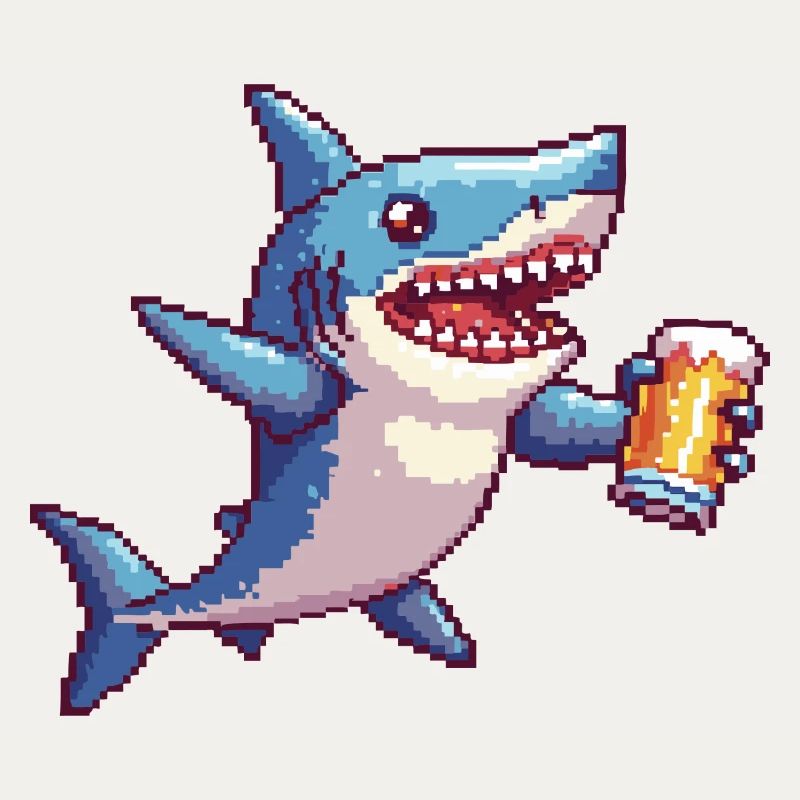 Shark Beer Pixel