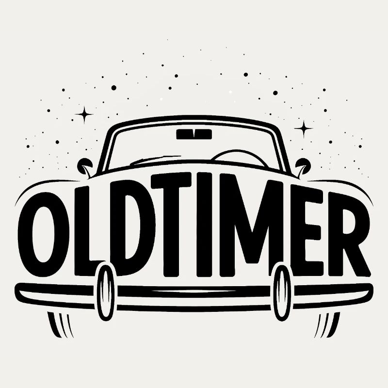 Oldtimer - Cooles Auto-Logo