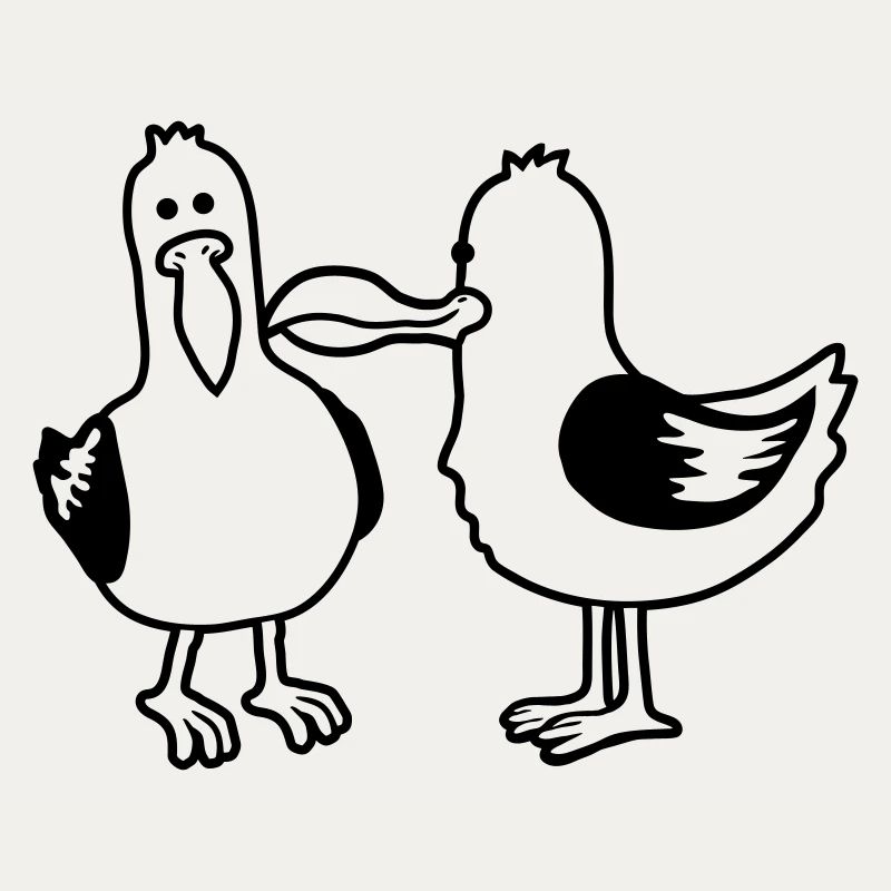 2 drôles d’amis mouettes
