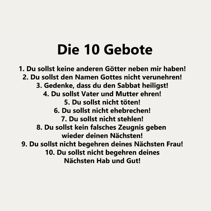 10 Commandments
