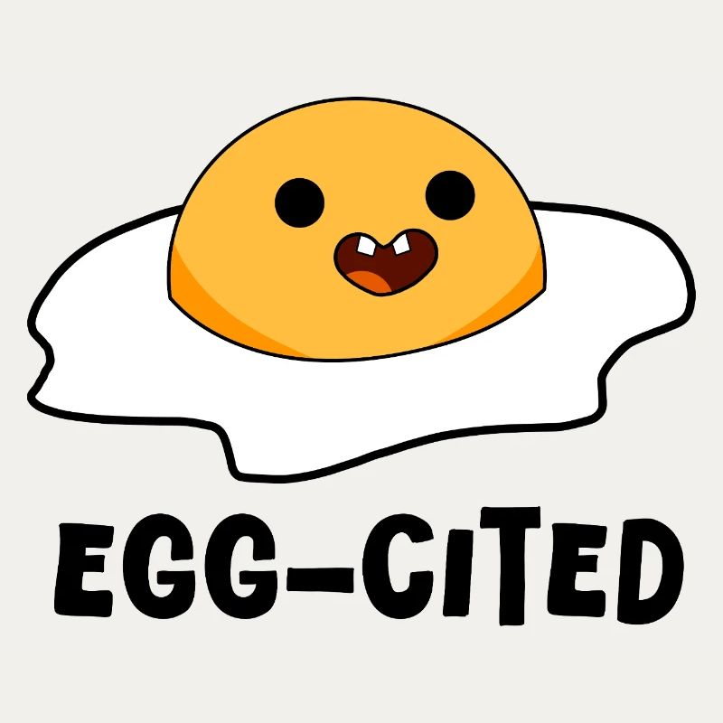 Egg-cited! – Cracked Egg Doodle, Playful Sketch