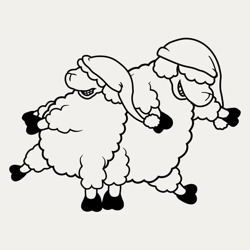 Party sheep dancing