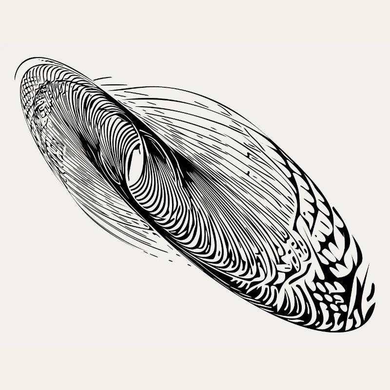 Ellipse abstraite de forme d’oscillation