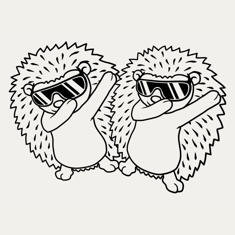 Équipe 2 dabbing Hedgehogs