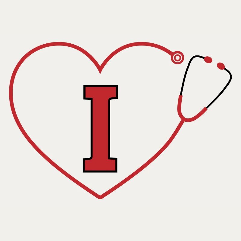 Letter i stethoscope