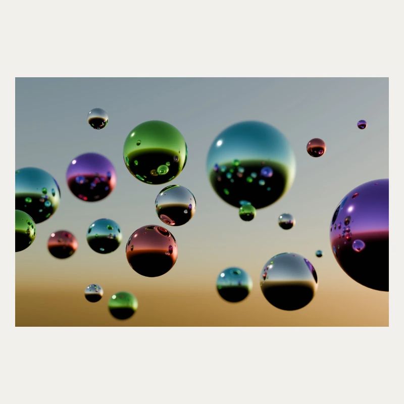 Bulle multicolore
