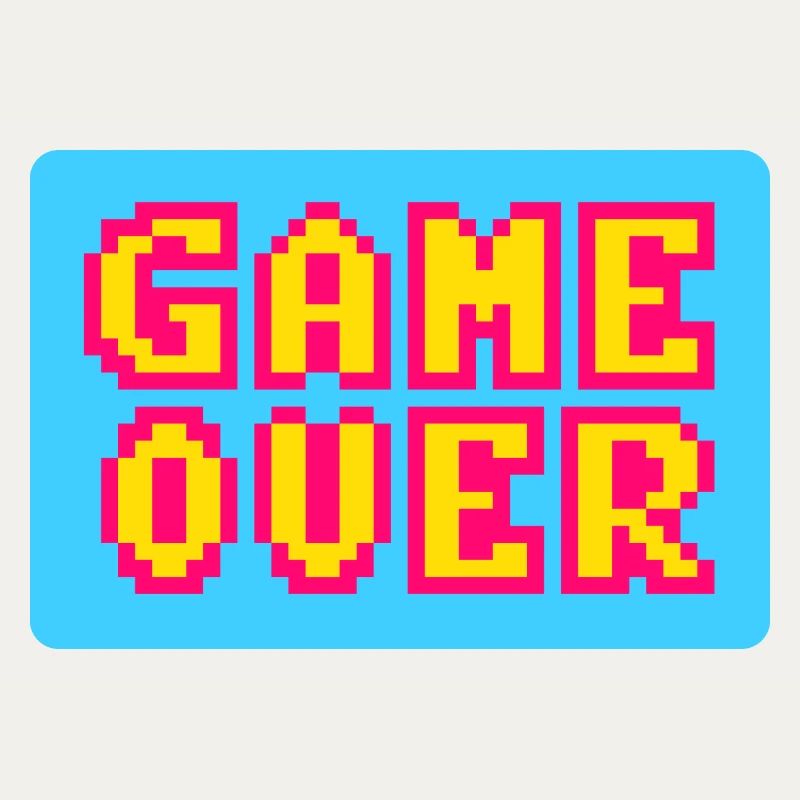 Game Over Retrogaming Vintage-Pixel