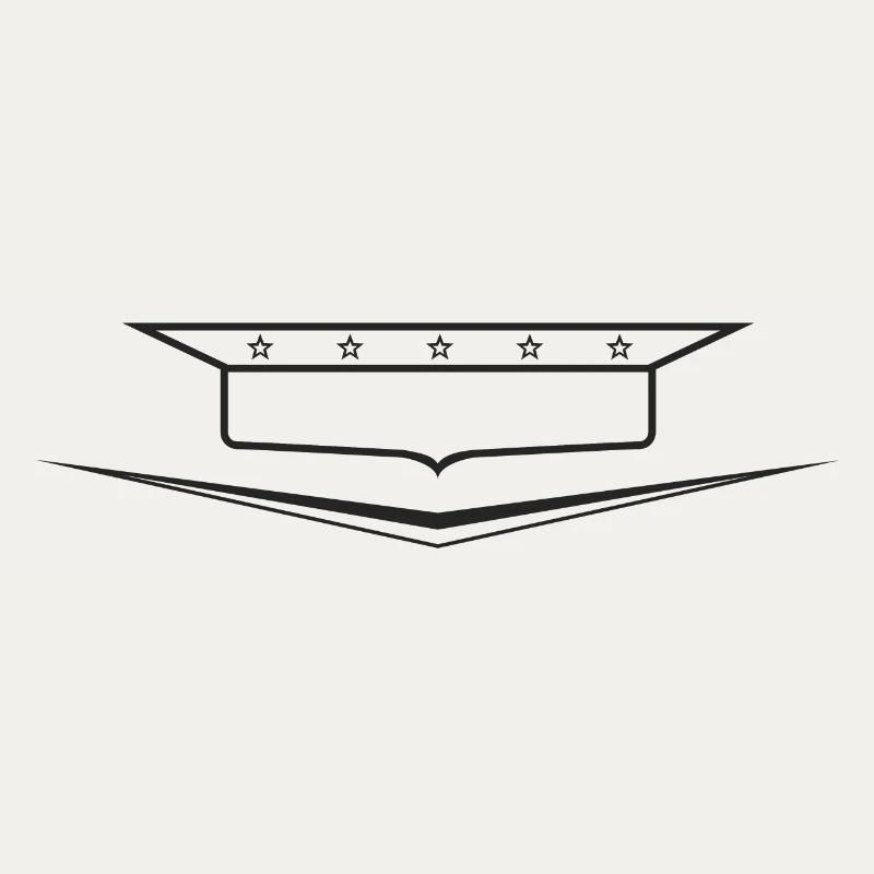 Classic Car Emblem frame empty, design yourself