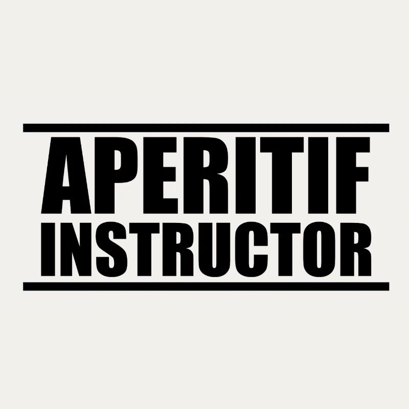 Aperitif instructor logo T-shirt