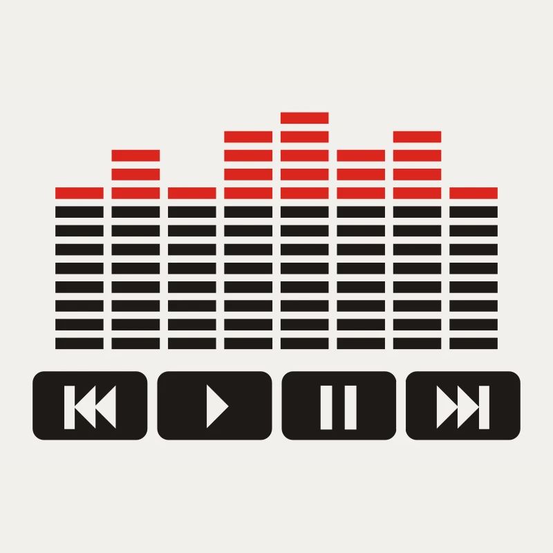 Equalizer audio player dj