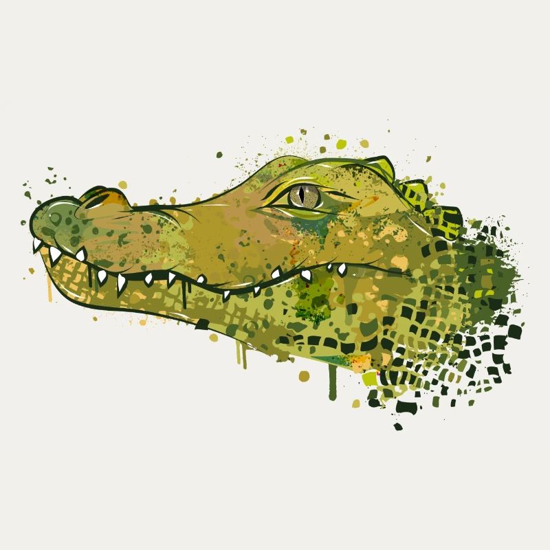 Crocodile Graffiti