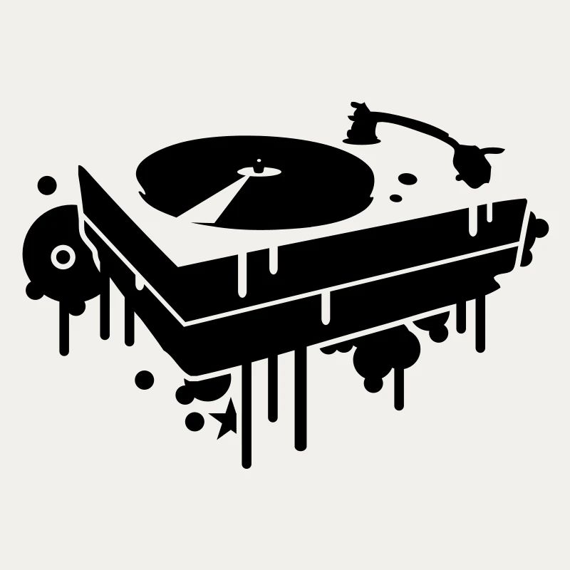 A record player