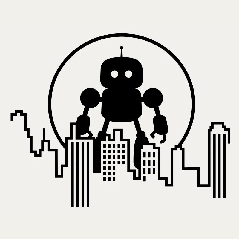 Futuristische Robot Skyline – Android